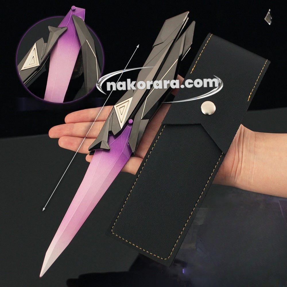 Nakorara　ヴァロラント　シンギュラリティー バタフライナイフ　27cm 182g ミニ武器　ミニチュア　工芸品　模型モデルNa006