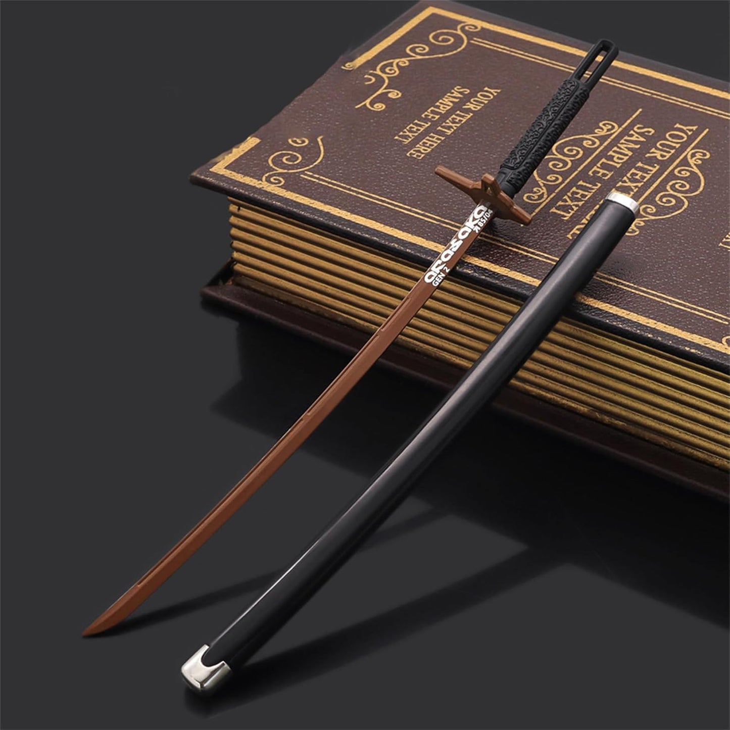 Nakorara　サイバーパンク2077 ミニチュア ミニ武器  サムライ イフパス 26cm フィギュア 　1/6Ver おもちゃ 装備品 インテリア装備品レプリカ