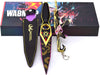 Nakorara ミニチュア ヴァロラント 22cm 17cm ジェット セージ 合金 未開刃 レプリカ フィギュア ソード 剣 欧米風 西洋剣 ミニ武器 片手剣 工芸品 インテリア装備品 おみやげ