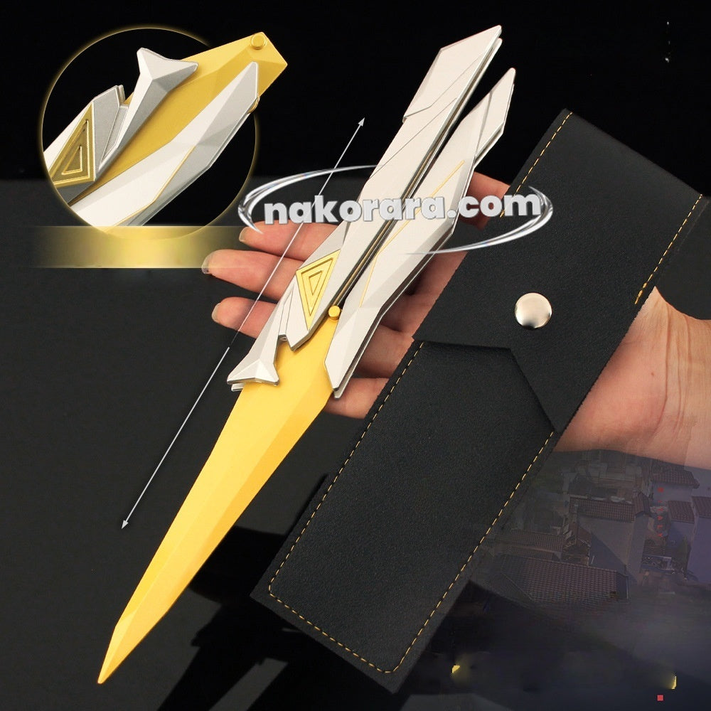 Nakorara　ヴァロラント　シンギュラリティー バタフライナイフ　27cm 182g ミニ武器　ミニチュア　工芸品　模型モデルNa006