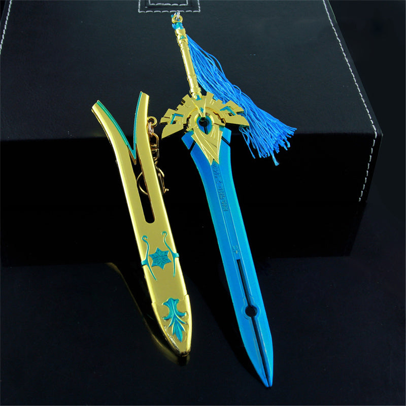 Nakorara　原神　天空の傲 21cm ミニチュア　武器モデル　ダイキャスト製　装備品　アクセサリー　武器ファン向け　おもちゃ　レプリカ