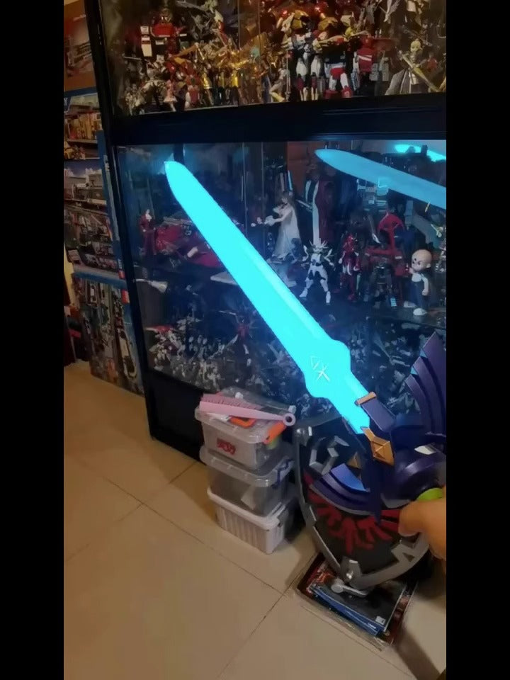 Nakorara ティアキン リンク 剣 マスターソード 金属製 柄 残刃 コスプレ 装備 Link 完成度高 ゼルダの 武器 伝説 模造刀 模擬刀 観賞用 コレクション コスプレ道具 イベント プレゼント グッズ 道具 小物