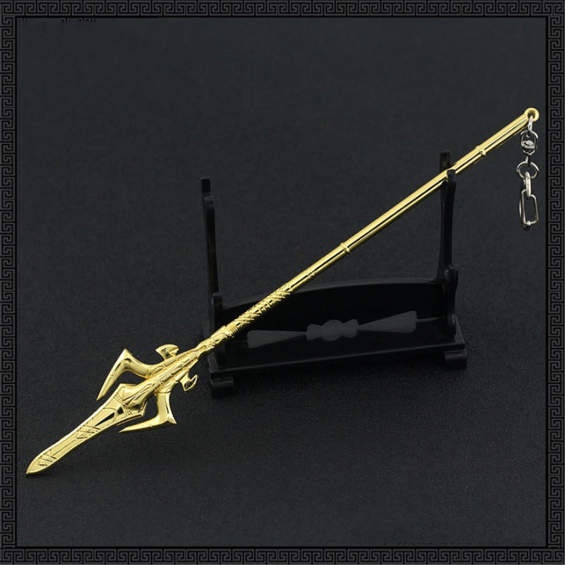 Nakorara  アサシンクリード 槍 ミニチュア 22㎝ キーホルダー キーチェーン グッズ アクセサリー インテリア装備品 ゲーム