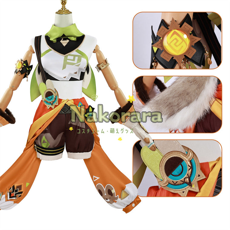Nakorara　原神　カチーナ 　コスプレ衣装　 Kachina 　コスチューム　金の混じる原鉱Naz22
