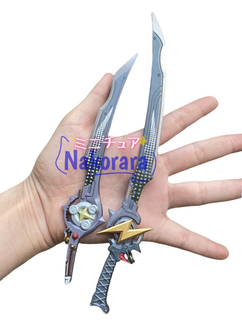 Nakorara ミニチュア ゼンゼロ 0号アンビー 22cm 武器モデル ダイキャスト製 キーホルダー 萌えグッズ 武器ファン向け