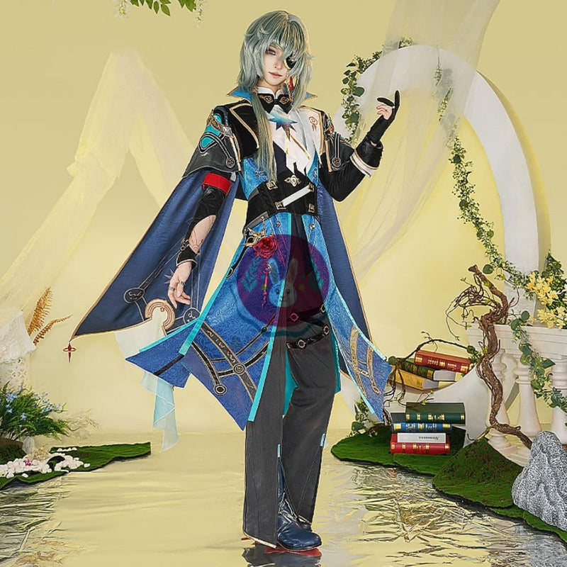 Nakorara 崩壊 スターレイル　 アナイクス 　コスプレ衣装コスチュームセット 金属アクセサリー 眼帯付き cosplay 撮影 イベント