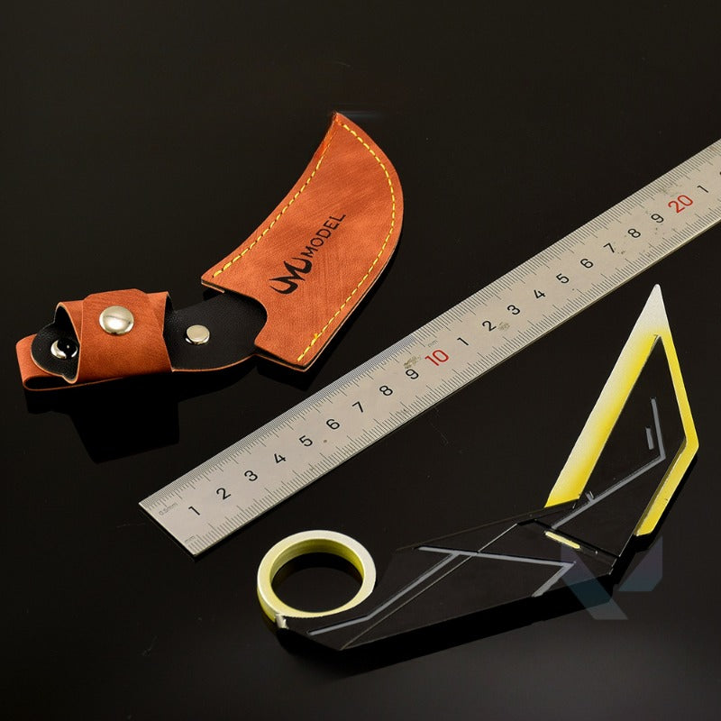 nakorara　ミニチュア　VALORANT ミニマ カラムビット 17cm ミニ武器モデル｜亜鉛合金製+収納革ケース付 14歳以上対象