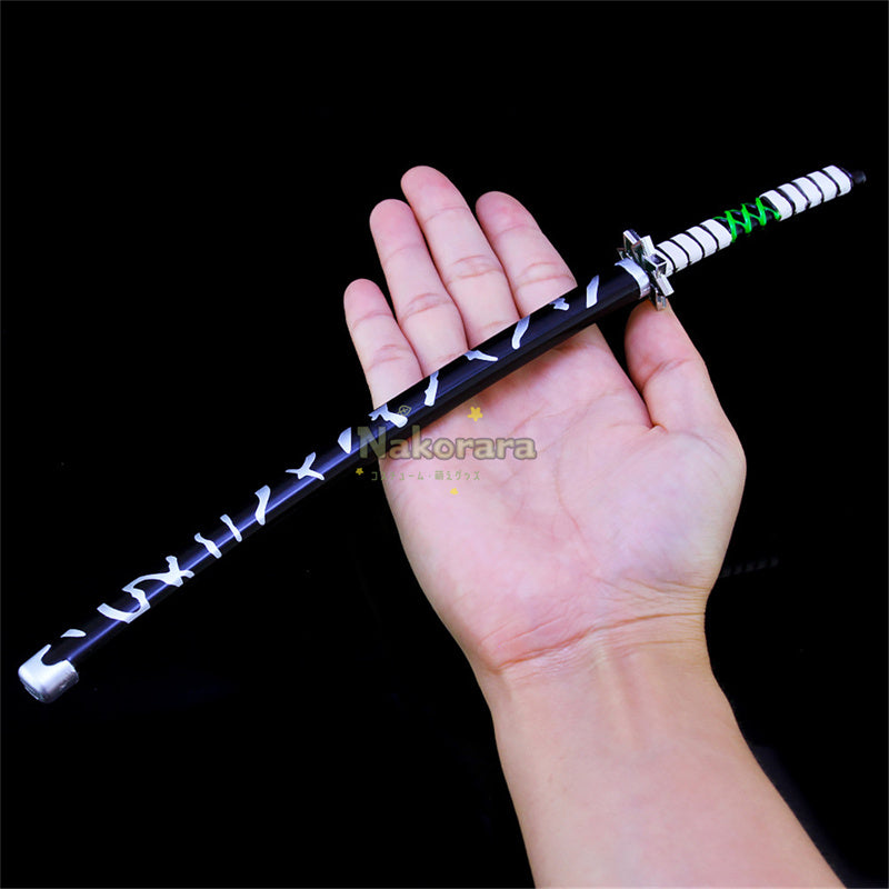 Nakorara　ミニチュア　鬼滅の刃　炭治郎　ヒノカミ神楽　ダイキャスト製　26cm　ミニ日輪刀　合金製　コスプレ　道具　飾り　キーホルダー　プレゼント　刀剣　ハロウィン　おもちゃ