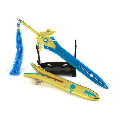 Nakorara　原神　天空の傲 21cm ミニチュア　武器モデル　ダイキャスト製　装備品　アクセサリー　武器ファン向け　おもちゃ　レプリカ