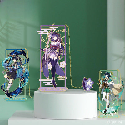 Nakorara 　原神　栞　金属製　アクセサリー　おもちゃ　プレゼント　デザイン　萌えグッズ　小物