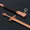 Nakorara エルデンリング ミケラの騎士剣 22cm キーホルダー　ダイキャスト製　モデル　武器ファン　アクセサリー　おもちゃ　可動　ミニチュア塗装済み完成品