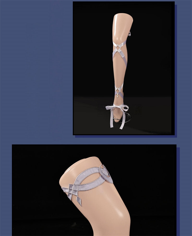 Nakorara 　原神 コロンビーナ コスプレ衣装 3D樹脂製 ナドクライ編 執行官 月の少女 キャラ再現 高品質ジャカード生地