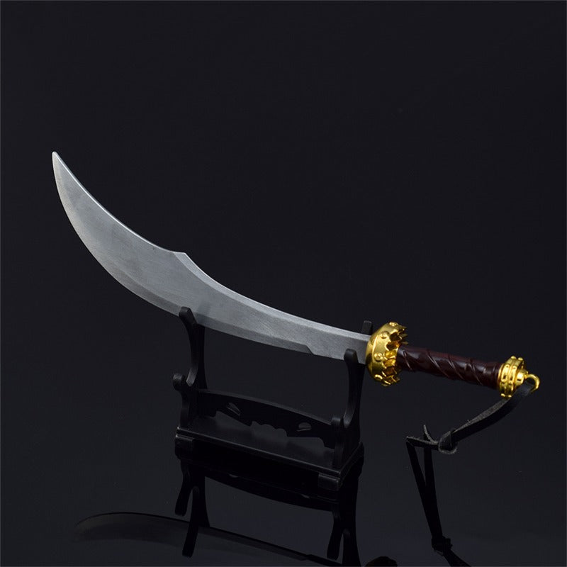 Nakoraraスカイリム Skyrim V ブラッドサイズ 21cm 片手剣 武器 グッズ ドラゴンボーン ドヴァーキン 刀掛台付き ジ・エルダー・スクロールズ・ファイブ・スカイリム 武器モデル 観賞用 置物 ミニチュア　　コレクション 道具 小物