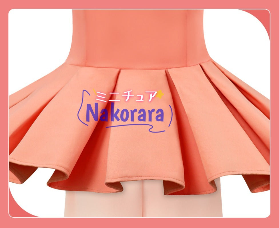 Nakorara　カードキャプターさくら クロウカード　コスプレ衣装　オレンジ色　子供　大人