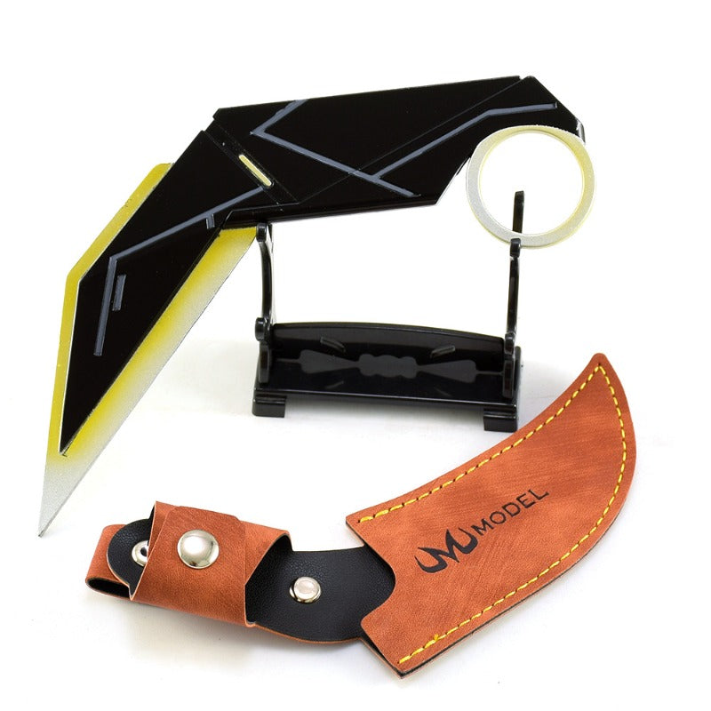 nakorara　ミニチュア　VALORANT ミニマ カラムビット 17cm ミニ武器モデル｜亜鉛合金製+収納革ケース付 14歳以上対象