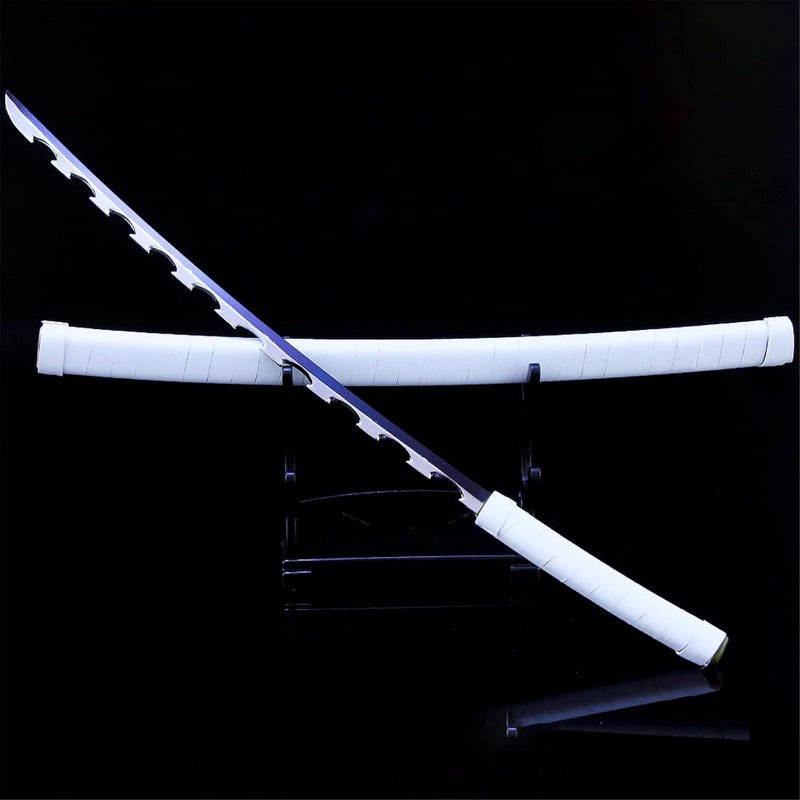 Nakorara　鬼滅の刃　日輪刀ミニ刀剣 26cm ヒノカミ神楽 日輪刀 ナイフ 刀掛台送り おもちゃ インテリア装備品 コスプレ 日本刀 装備品 クリスマスプレゼント ハロウィン 舞台化 飾り