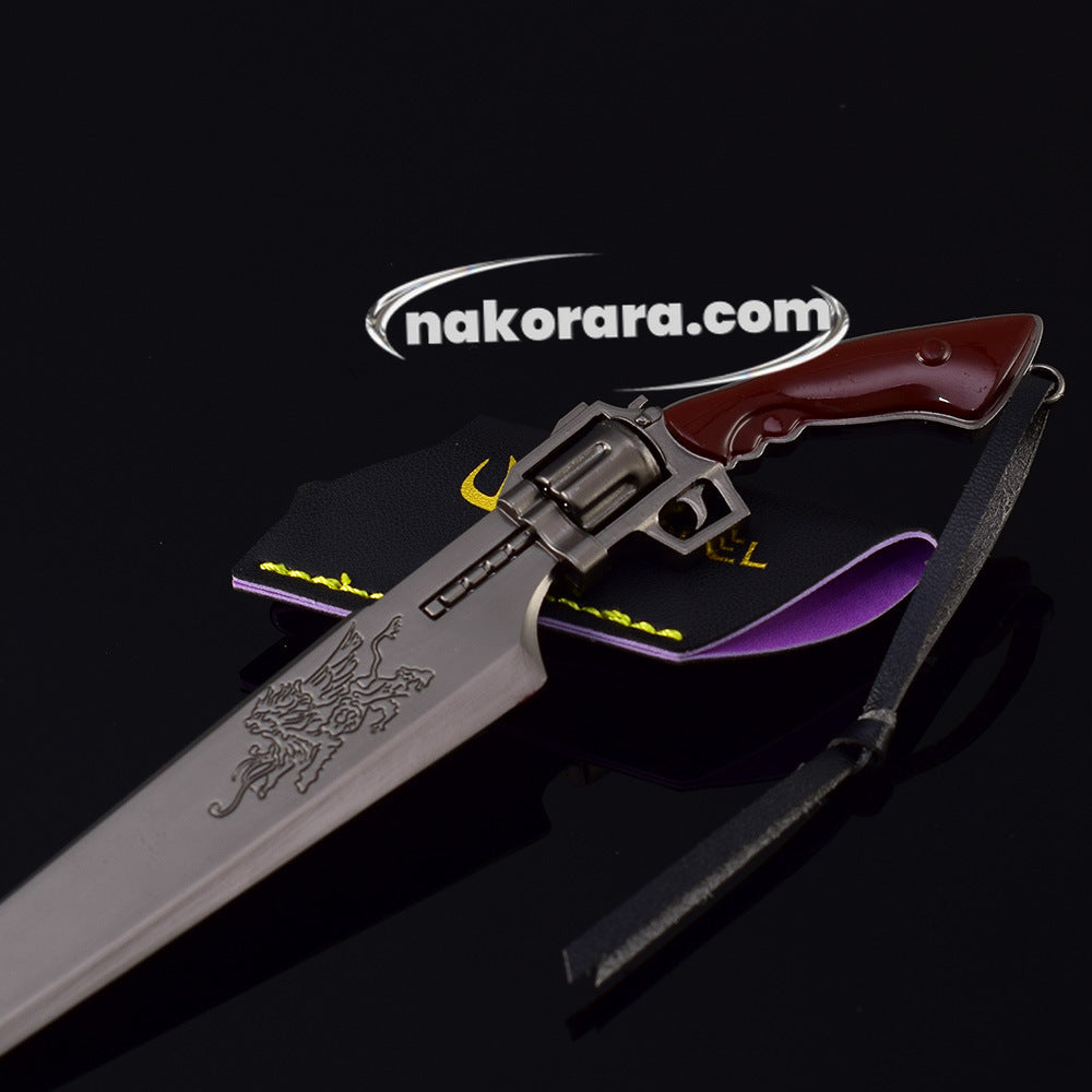 Nakorara　ファイナルファンタジー　ライオンハート　22cm　グレー色　FF8　武器レプリカ　スコール　連続剣ミニチュア　武器　ダイキャスト製　アクセサリー　おもちゃ　武器ファン向け