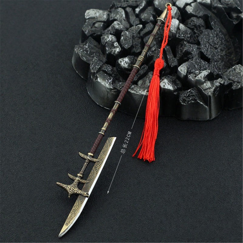 Nakorara  アサシンクリード 槍 ミニチュア 22㎝ キーホルダー キーチェーン グッズ アクセサリー インテリア装備品 ゲーム