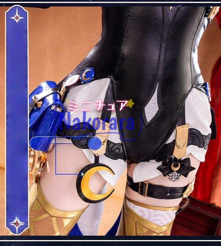 Nakorara 崩壊スターレイル　サフェル　Cipher　オンパロス　コスプレ衣装　コスチューム　イベント　3d樹脂パーツ＋尻尾付き