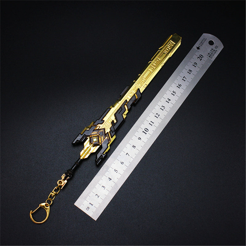 Nakorara　原神　無工の剣 21cm ミニチュア　武器モデル　ダイキャスト製　装備品　アクセサリー　武器ファン向け　おもちゃ　レプリカ