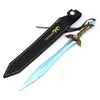 Nakoraraスカイリム Skyrim V チルレンド＋革 21cm 片手剣 武器 グッズ ドラゴンボーン ドヴァーキン 刀掛台付き ジ・エルダー・スクロールズ・ファイブ・スカイリム 飾り 装備品 道具 合金製 武器モデル 観賞用 置物 ミニチュア 小道具 コレクション 道具 小物