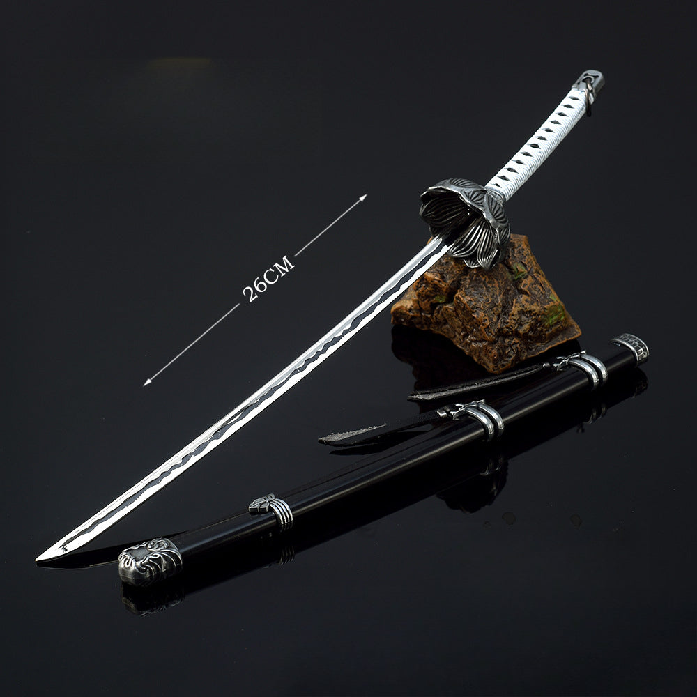 Nakorara　SEKIRO: SHADOWS DIE TWICE　剣聖 葦名一心　黒の不死斬り　開門　26cm　武器　工芸品　ミニチュア　1/6スケール　ダイキャスト製　おもちゃ　武器レプリカ　卓上装備品　イベント　武器モデル　塗装済み可動フィギュア