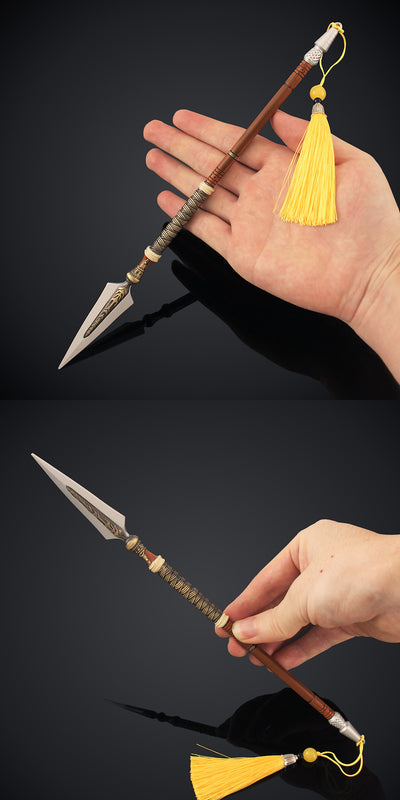 Nakorara　ディアブロ IV ミニチュア　祖霊の武器　長柄武器　30㎝　武器レプリカ　84g　萌えグッズ　アクセサリー　ダイキャスト製