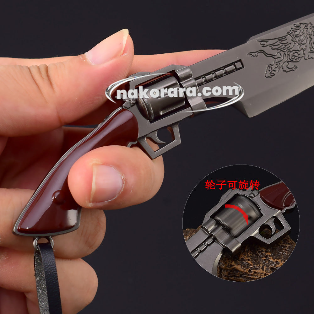 Nakorara　ファイナルファンタジー　ライオンハート　22cm　グレー色　FF8　武器レプリカ　スコール　連続剣ミニチュア　武器　ダイキャスト製　アクセサリー　おもちゃ　武器ファン向け