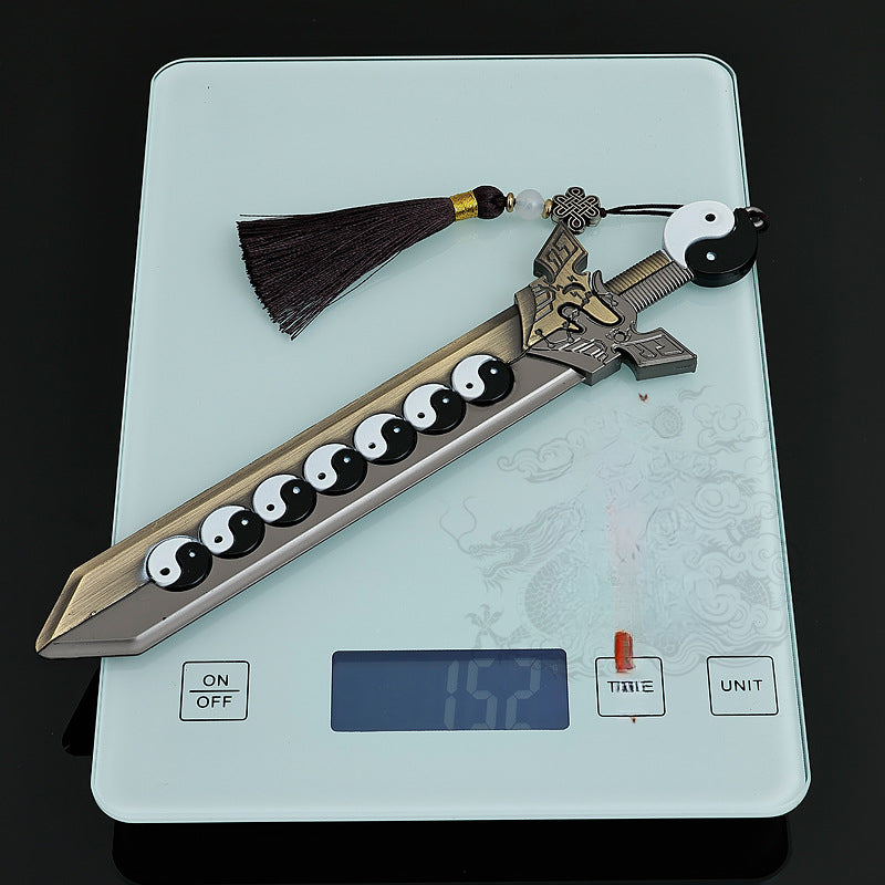 Nakorara 金太極八卦剣　22cm　ミニチュア　武器モデル　 ｜開運,風水,グッズ・玩具,中国,中華街,レトロ,雑貨,ノスタルジック,昭和,シューズ,お土産,ギフト,プレゼント　