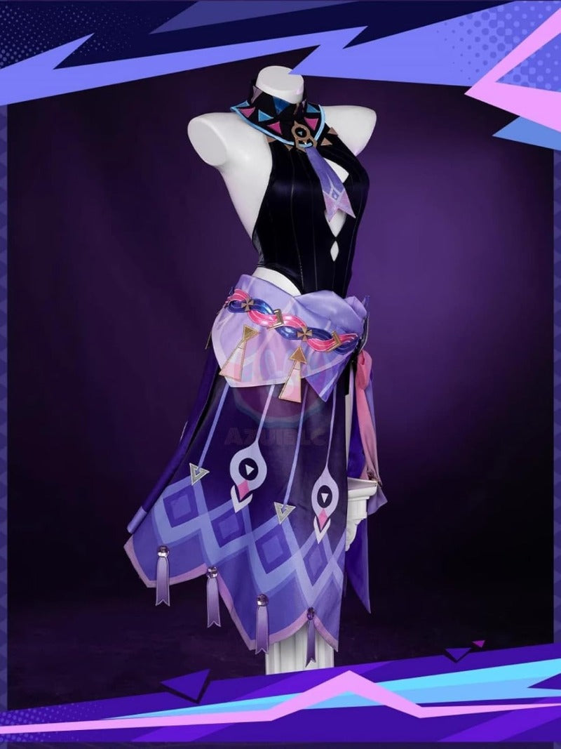 原神 シトラリ 髪飾り付き コスプレ衣装 コスチュームセット 金属アクセサリー グッズ げんしん cosplay