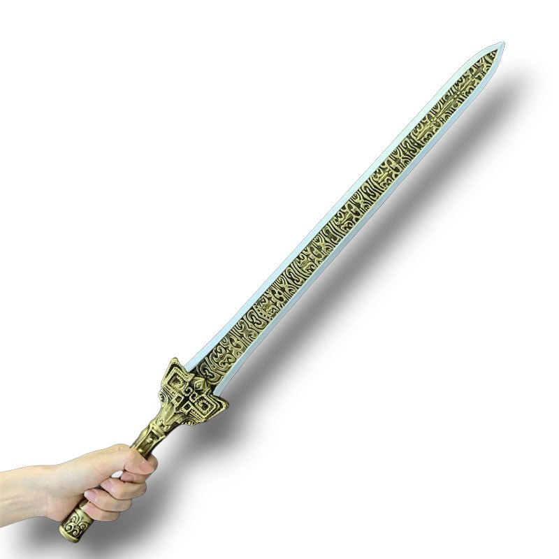 Nakorara　三国志 真・三國無双 唐剣　月牙戟　竜胆槍　関公刀　戦斧　100cm　方天画戟　おもちゃ　子供　アクセサリー　手遊び　イベント　PU製　ハロウィン　プレゼント　ギフト　武器レプリカ　勇者の剣　