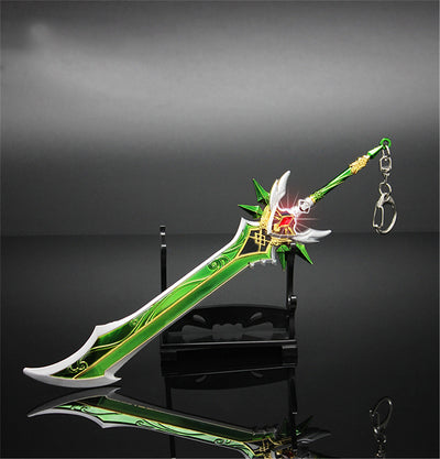 Nakorara　原神　チ虎魚の刀　 21cm ミニチュア　武器モデル　ダイキャスト製　装備品　アクセサリー　武器ファン向け　おもちゃ　レプリカ