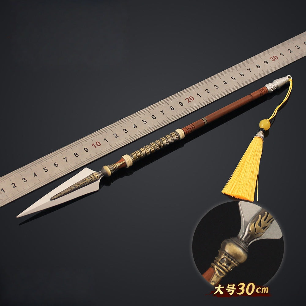 Nakorara　ディアブロ IV ミニチュア　祖霊の武器　長柄武器　30㎝　武器レプリカ　84g　萌えグッズ　アクセサリー　ダイキャスト製