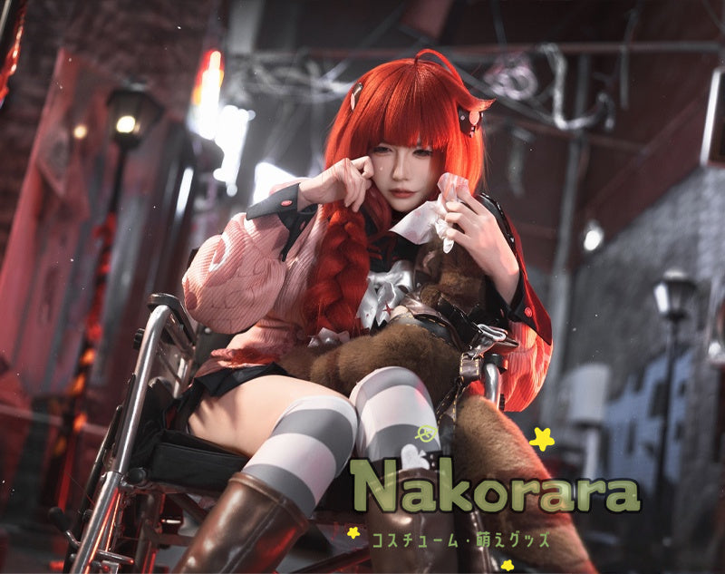 Nakorara　ゼンレスゾーンゼロ　浮波柚葉　コスプレ衣装 怪啖屋　柚葉 セーラー服　鞄＋髪飾りセット　Ukinami Yuzuha　地雷系　狸の尻尾 かまちー追加　イベント　おもちゃ　狸ぬいぐるみ　