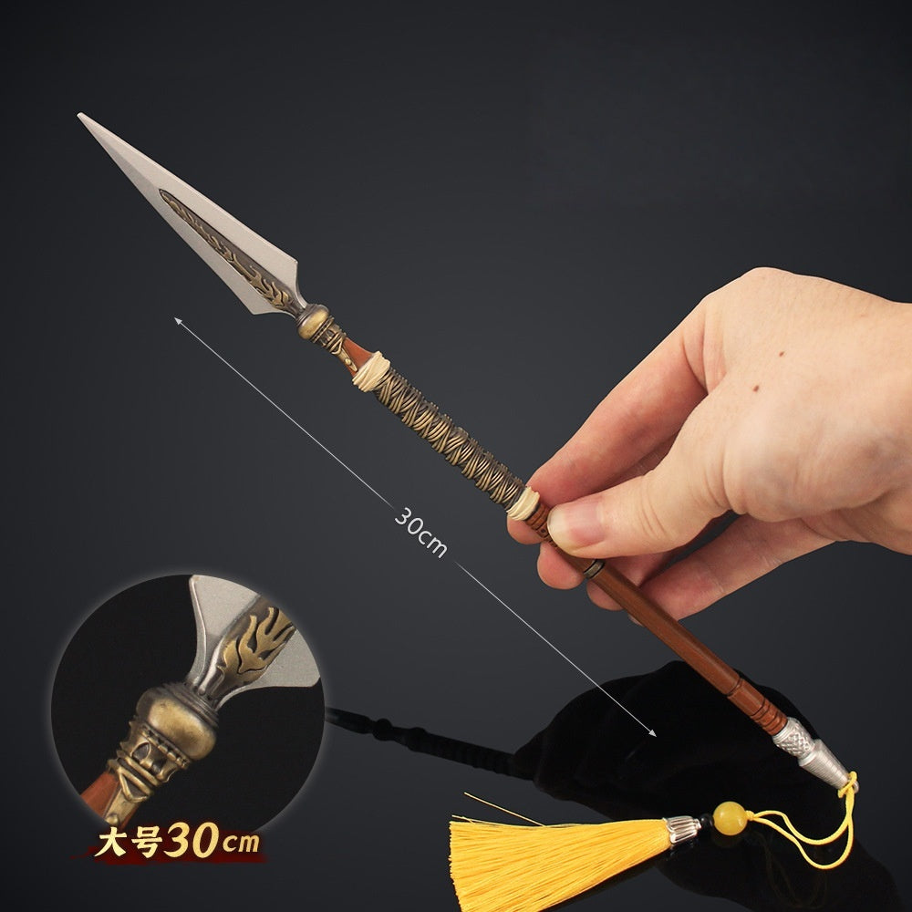 Nakorara　ディアブロ IV ミニチュア　祖霊の武器　長柄武器　30㎝　武器レプリカ　84g　萌えグッズ　アクセサリー　ダイキャスト製