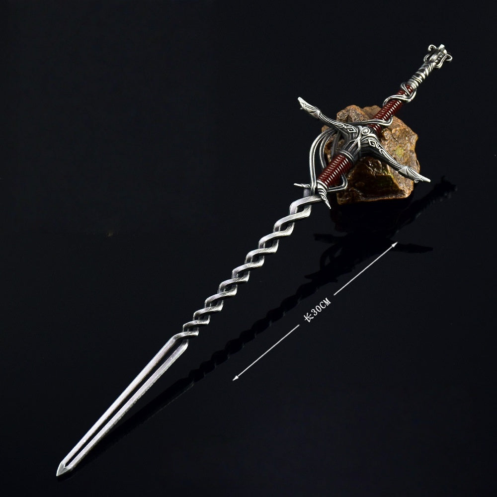 Nakorara　エルデンリング   火の騎士の短剣 30cm 　ミニチュア　武器モデル　工芸品　レプリカ　ダイキャスト製　装備品