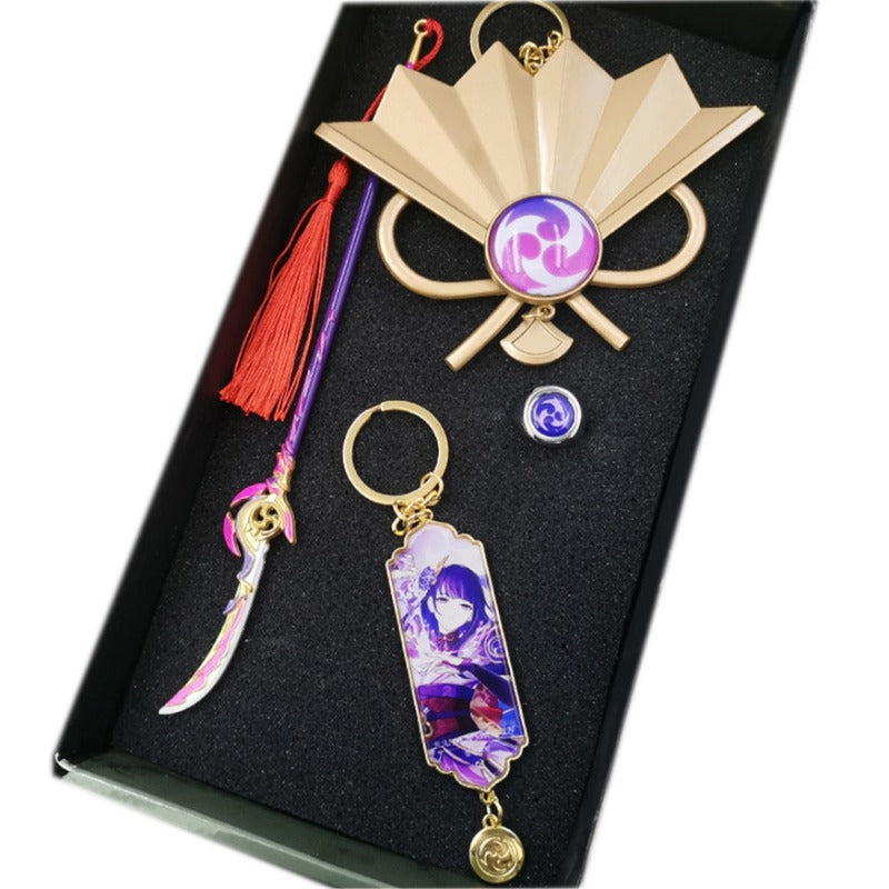Nakorara 原神（げんしん） アンバー ミニチュア　ミニ武器 装備品 合金 武器模型 DIY ミニチュア おもちゃ 塗装済み完成品 日本剣 武将 インテリア装備品 ゲームアクセサリー