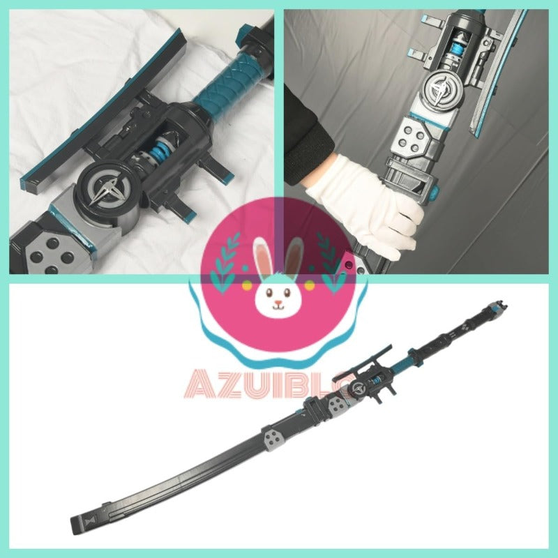 ゼンゼロ月城柳 コスプレ 武器 骸薙ぎ 鞘付き 可変式 183CM 薙刀 日本刀 PLA製 剣 刀