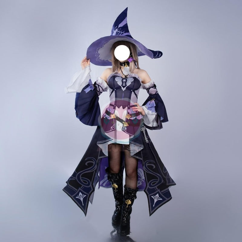 崩壊 スターレイル マダムヘルタ  コスプレ衣装 ウィッグや靴追加可能 コスチュームセット 帽子 魔女 イベント