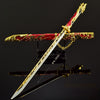 Nakorara　ナラカ：ブレードポイント　ダイキャスト製　万鈞　剣　武者　太玄の刃　サムライ刀　30㎝　武器モデル　NARAKA: BLADEPOINT  　ミニチュア　武器レプリカ　30㎝　装備品　フィギュア　