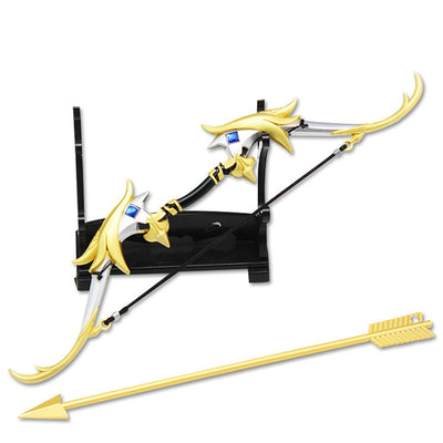Nakorara　原神　西風猟弓　17cm ミニチュア　チェーンブレイカー　武器モデル　キーホルダー　ダイキャスト製　装備品　アクセサリー　武器ファン向け　おもちゃ　レプリカ