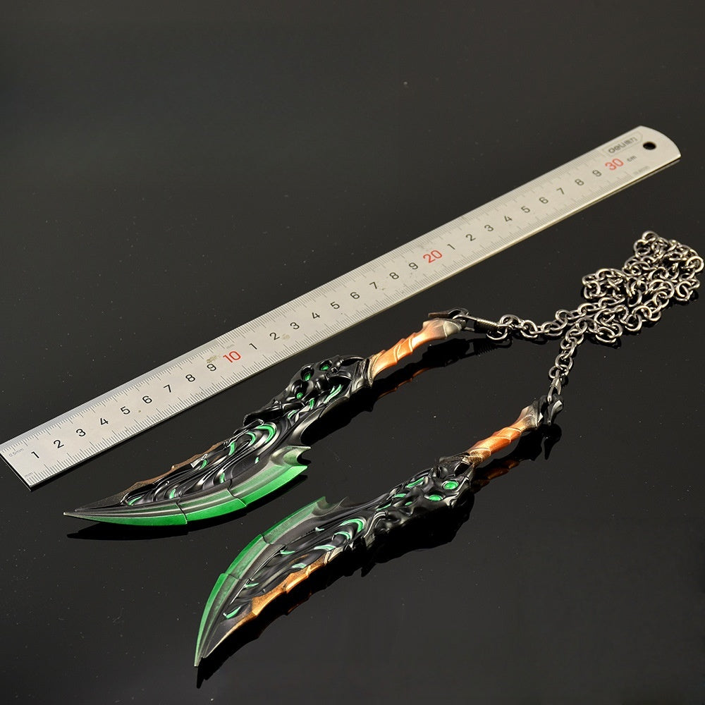 Nakorara ヴァロラント VALORANT ブレード・オブ・プライモーディア  19㎝　ミニチュア　ダイキャスト製　武器モデル　工芸品Na002