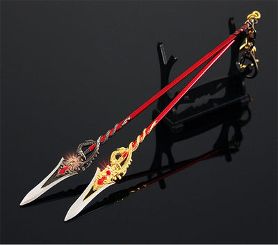 Nakorara　原神　匣中滅龍 22cm ミニチュア 武器モデル　キーホルダー　ダイキャスト製　装備品　アクセサリー　武器ファン向け　おもちゃ　レプリカ