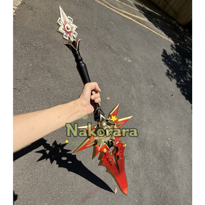 Nakorara 原神 両手剣 千烈の日輪 マーヴィカ 110CM 炎神  両手剣 重剣 武器 PU製 剣  A Thousand Blazing Suns 刀 武器 コスプレ道具