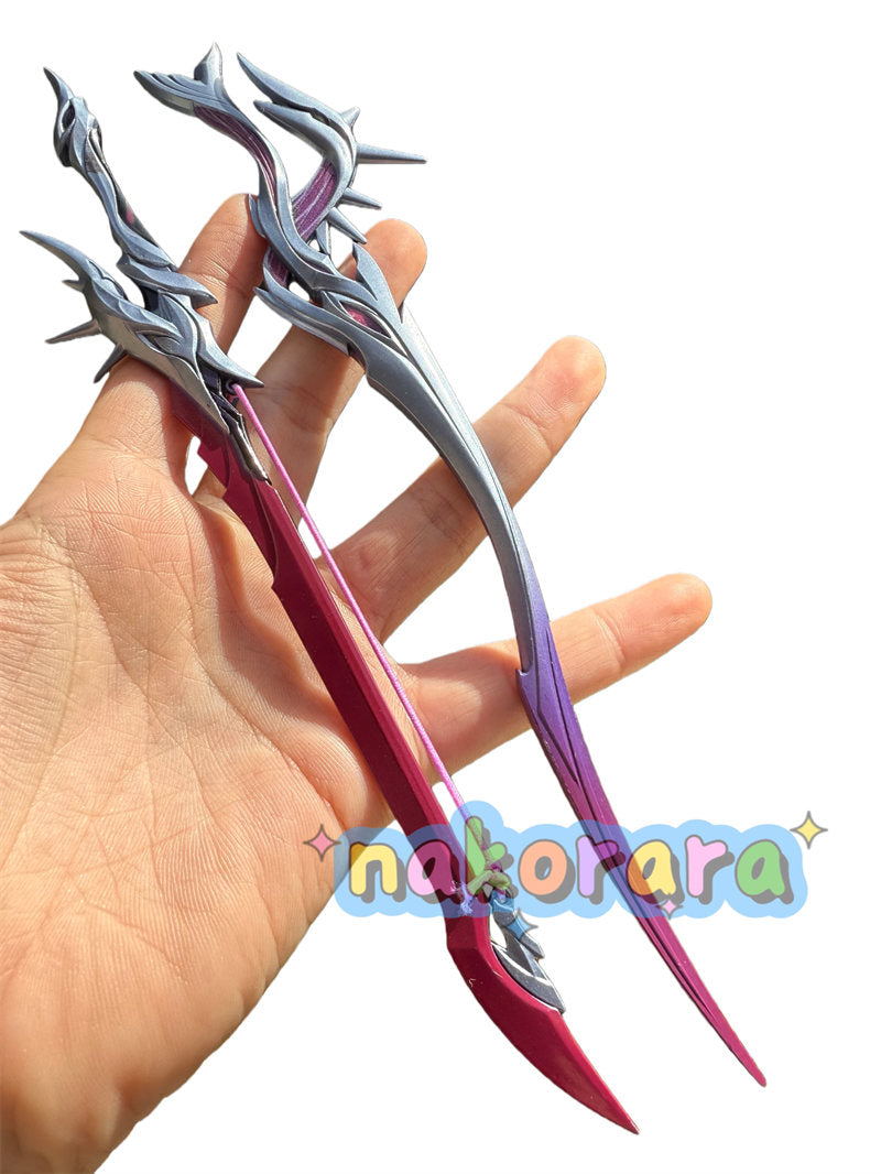 Nakorara 崩壊スターレイル　セイレンス 　コスプレ　琴剣　弓剣　モチーフ武器　22㎝　ダイキャスト製　ミニチュア　レプリカ　アクセサリー