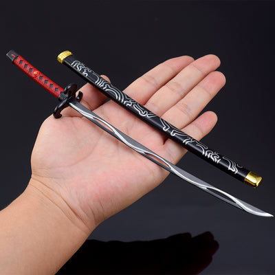 Nakorara　ゼルダの伝説　風斬り刀　鞘付　26cm　ブレワイ武器　ダイキャスト製　おもちゃ　武器レプリカ　卓上装備品　イベント　武器モデル　塗装済み可動フィギュア