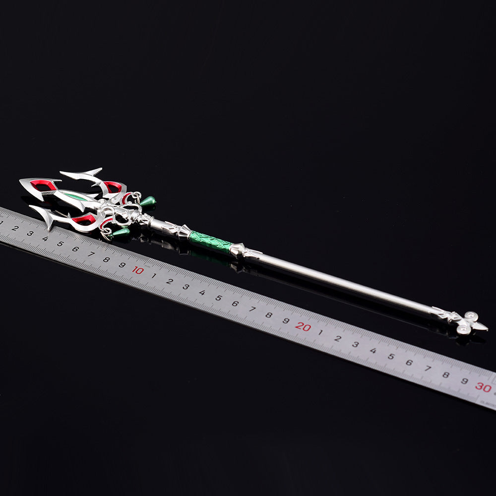 Nakorara　ゼルダの伝説　光鱗の槍　22cm　30cm　ブレワイ武器　ダイキャスト製　おもちゃ　武器レプリカ　卓上装備品　イベント　武器モデル　塗装済み可動フィギュア