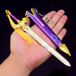 nakorara ゼルダの伝説 王家の両手剣 22cm ダイキャスト製　ミニチュア　レプリカ　合金製　装備品　武器レプリカ　おもちゃ ゼルダの伝説 ゼルダの伝説 ティアーズ オブ ザ キングダム ゼルダの伝説トワイライトプリンセス ゼルダの伝説 マスターソード マスターソード