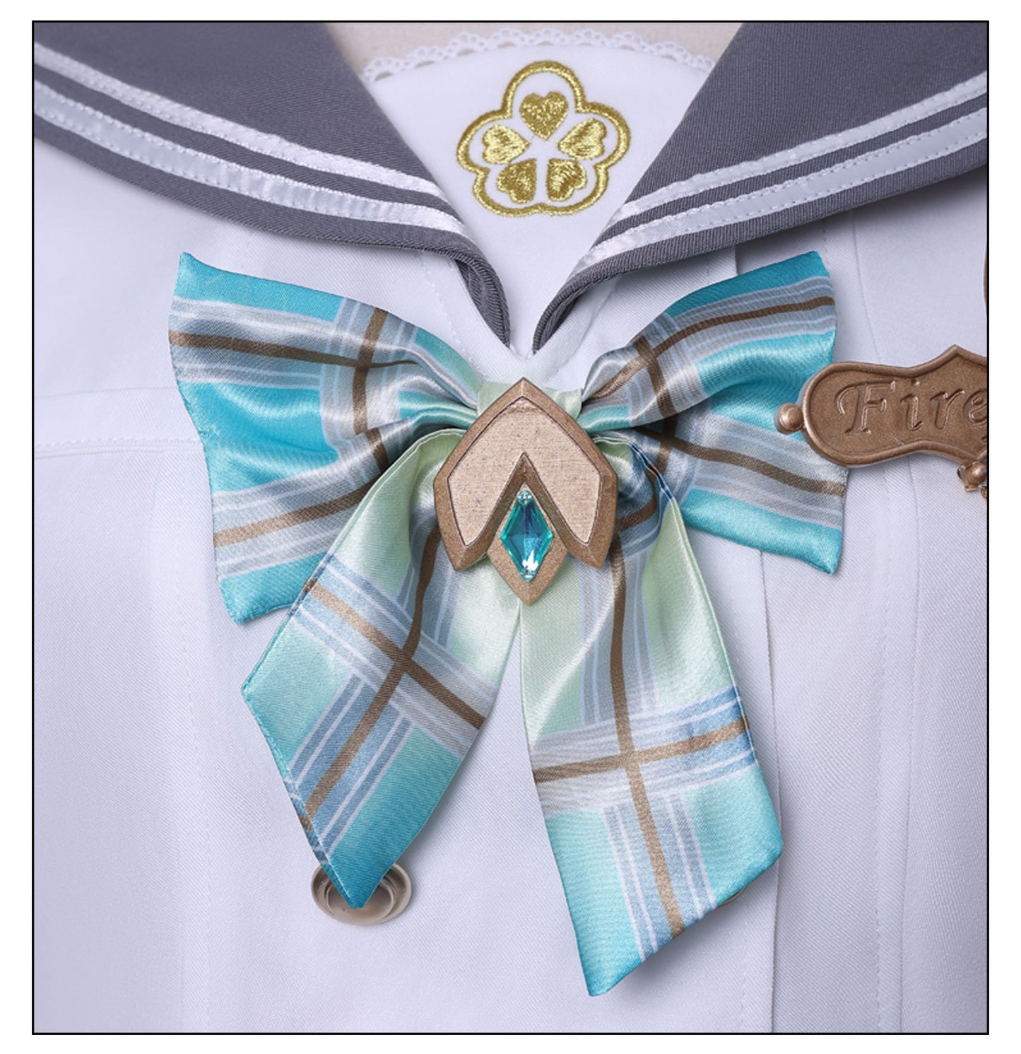 Nakorara 崩壊スターレイル　ホタル　JK服　セーラー服　刺繡ロゴ　夏　春の贈り物　スターレイル　コスチューム　コスプレ衣装