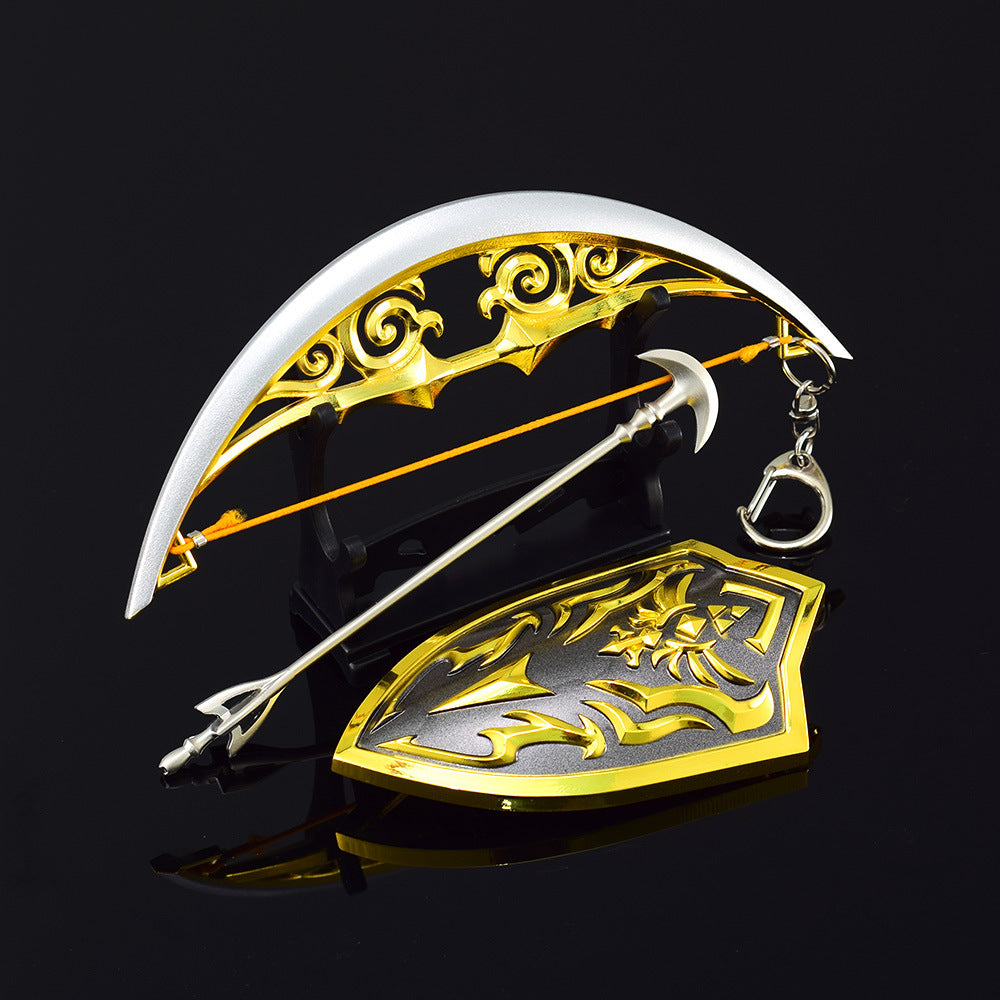 Nakorara　ゼルダ　近衛の盾　王家の盾　騎士の盾　10cm　ダイキャスト製　おもちゃ　武器レプリカ　卓上装備品　イベント　武器モデル　塗装済み可動フィギュア